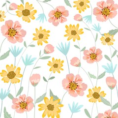 Sweet blossom and green leaf in the garden.