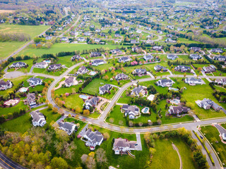 Obraz premium Aerial of Luxury Homes in New Jersey