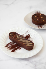 Salted caramel dark chocolate tart, pie