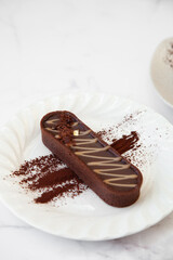 Salted caramel dark chocolate tart, pie