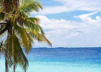Fototapeta na wymiar Shot of a tropical island. Holiday