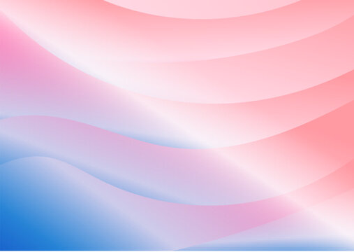 Abstract  modern blue tone color and pink curve overlap background. Minimal concept.