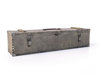 Old military wooden crate
