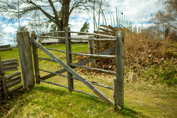 old wooden gate