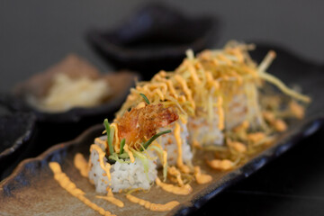 delicious sushi from japanese cuisine