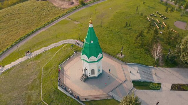 The chapel of Paraskeva Friday in Krasnoyarsk The chapel of Paraskeva Pyatnitsy in Krasnoyarsk The orthodox chapel in Krasnoyarsk Russia Siberia Krasnoyarskiy Kray Krasnoyarsk