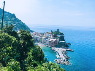 view of the sea from the top