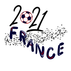 France football team 2021 for design cards, invitations, gift cards, flyers, tee shirts