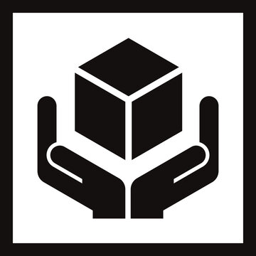 Handle with care sign - packing symbol