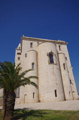 Fototapeta na wymiar The Cathedral of Trani is the maximum expression of the Apulian Romanesque style - Trani - Italy