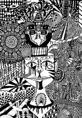 black and white pattern