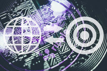 Personal financial planning concept. Businessman workplace with papers for financial planning. Business people discussing the charts and graphs showing the results of successful financial planning.