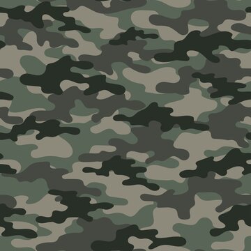 military camouflage. vector seamless print. army green camouflage for clothing or printing