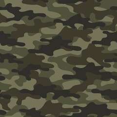 Fototapeta premium military camouflage. vector seamless print. army green camouflage for clothing or printing