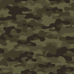 Fototapeta premium military green camouflage print seamless vector pattern. green background .modern.