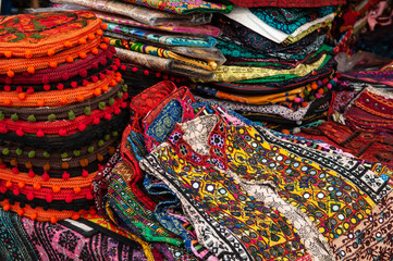 Traditional Handcraft  fabrics and textiles, of Pakistan, Lok Virsa, Islamabad