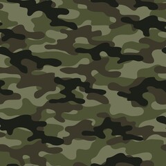 military camouflage. vector seamless print. army camouflage for clothing or printing