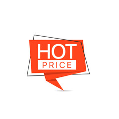 Hot price red paper label