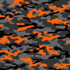 yellow military camouflage. vector seamless print. army camouflage for clothing or printing