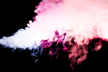 smoke on black background