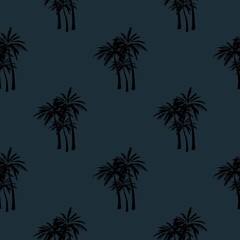 Fototapeta na wymiar palm print, vector seamless pattern for clothing or print