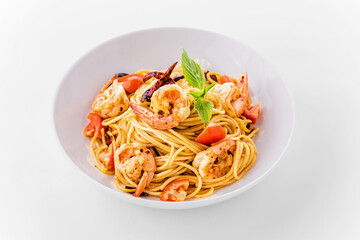 Spaghetti Spicy Dried Chilly with Shrimp