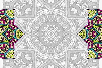 Vector ornamental background with mandala