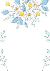 シンプルなお花のイラスト