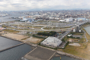 東京湾の工業地帯の空撮 Aerial view of the industrial area of ​​Tokyo Bay#3