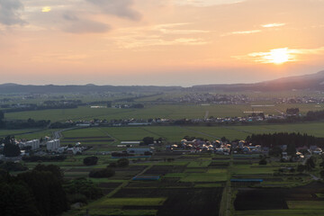夕暮れの街並み sunset over the city#2