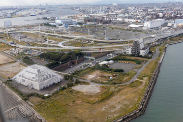 東京湾の工業地帯の空撮 Aerial view of the industrial area of ​​Tokyo Bay#4