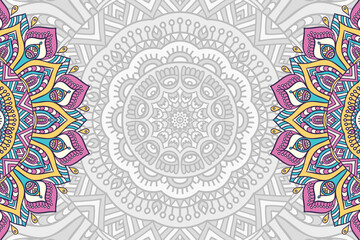 Vector ornamental background with mandala