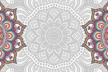 Vector ornamental background with mandala