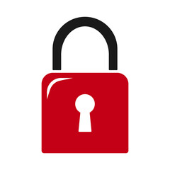 Locked symbol, web icon, vector
