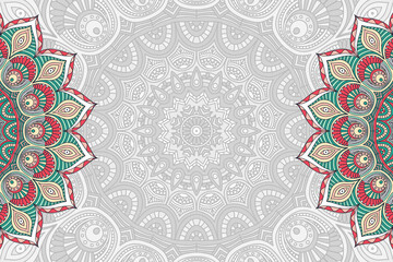 Vector ornamental background with mandala