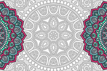 Vector ornamental background with mandala