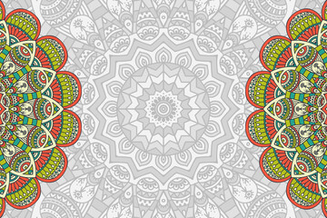 Vector ornamental background with mandala