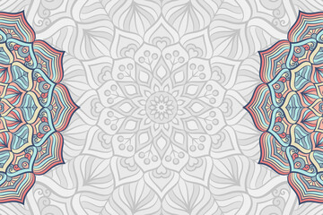 Vector ornamental background with mandala