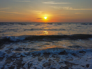Sunrise over the ocean in Daytona Beach, Florida