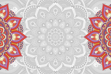 Vector ornamental background with mandala