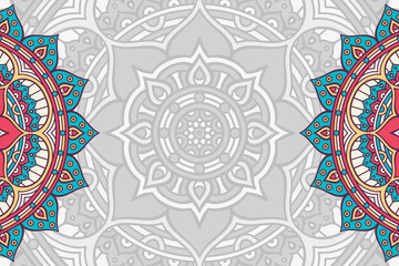 Vector ornamental background with mandala