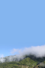 Georgia, Svaneti, Mestia. Village landscape. Svan towers.