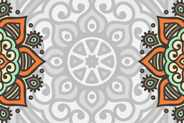 Vector ornamental background with mandala