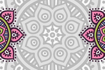 Vector ornamental background with mandala