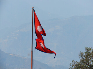 Flag of Nepal The national flag of Nepal is the world's only non-quadrilateral flag