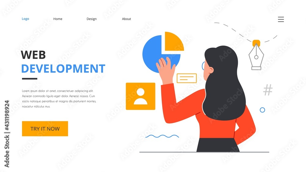 Wall mural website and app design development