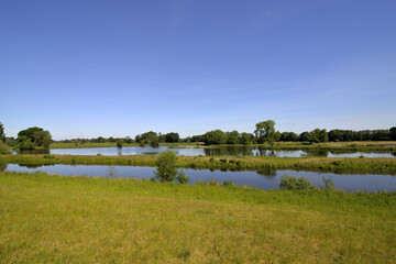 Wide landscape with watercourses