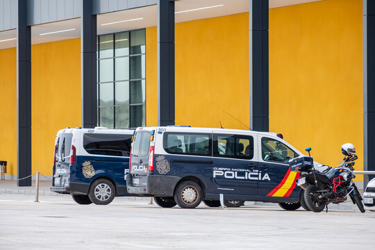national police cars, Palma port, Mallorca, Balearic Islands, Spain