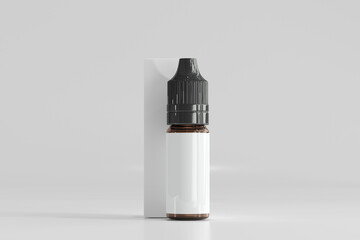 Unicorn Dropper Bottle and Box 3D Rendering