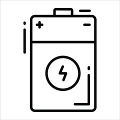 Battery line vector Icon. that can be easily modified or edit